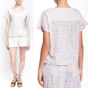 W118 Walter Baker pink leopard blouse